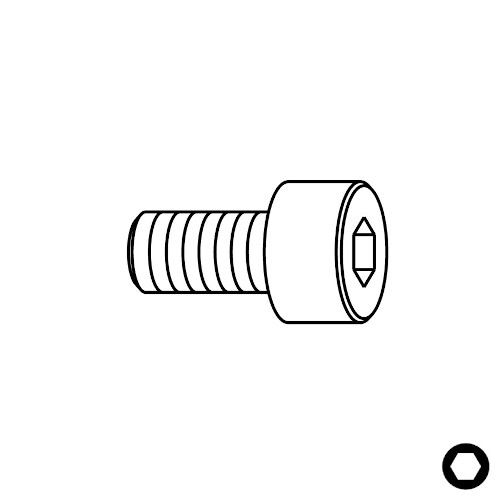 Šroub TCEI - M4x12 mm, CMT