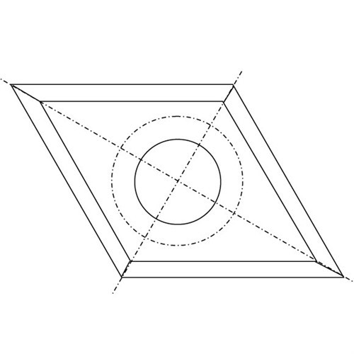 Tvrdokovová žiletka 16×28×2 mm Dřevo IGM N023