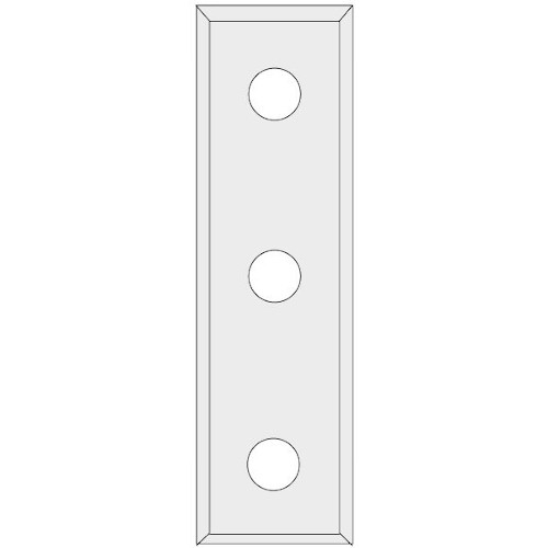 Žiletka tvrdokovová - 4 břitá 50×12×1,7 mm UNI