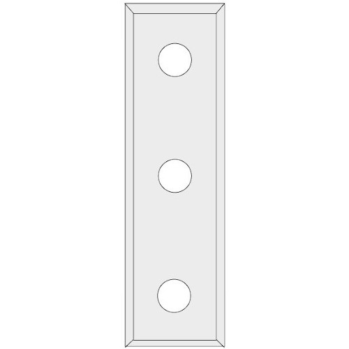 Žiletka tvrdokovová - 4 břitá 50×9×1,5 mm Lamino