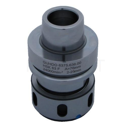 CNC upínač GUHDO HSK 63F - pro kleštiny OZ25 (DIN6388)