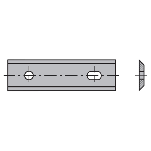 VBD CERATIZIT, 35°, 100,0×13,0×2,2 mm, 2 břity, UNI
