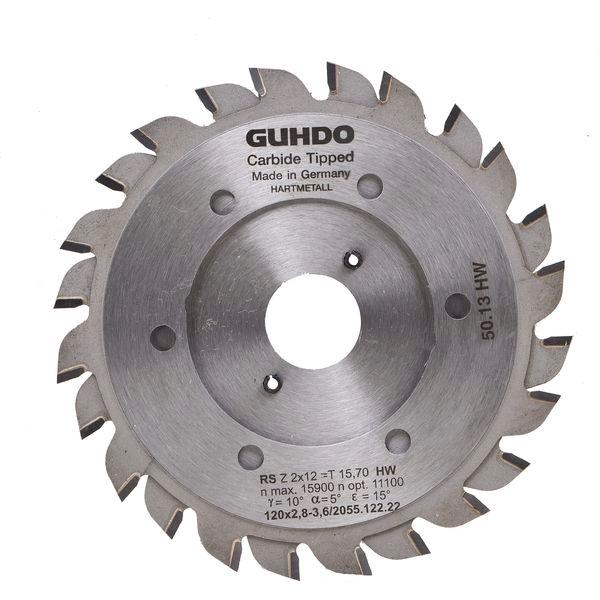SK Předřezový kotouč GUHDO 120×2.8-3.6×57 mm 12+12 V, (WZ) RITZ-FIX