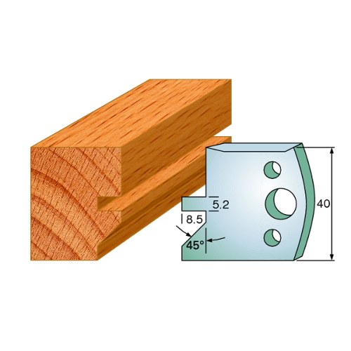 Profilový nůž 40×4 mm, profil č. 084