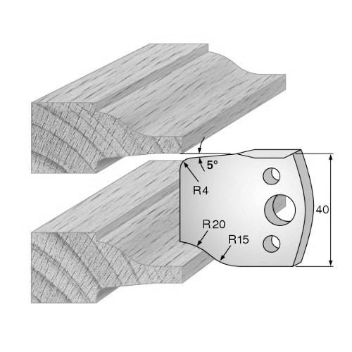 Omezovač 40×4 mm, profil č. 100