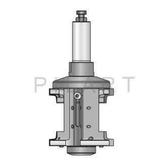 Stopková fréza GUHDO s VBD R4, 90×18-58×186 mm, S25, Z2+2, RH/LH